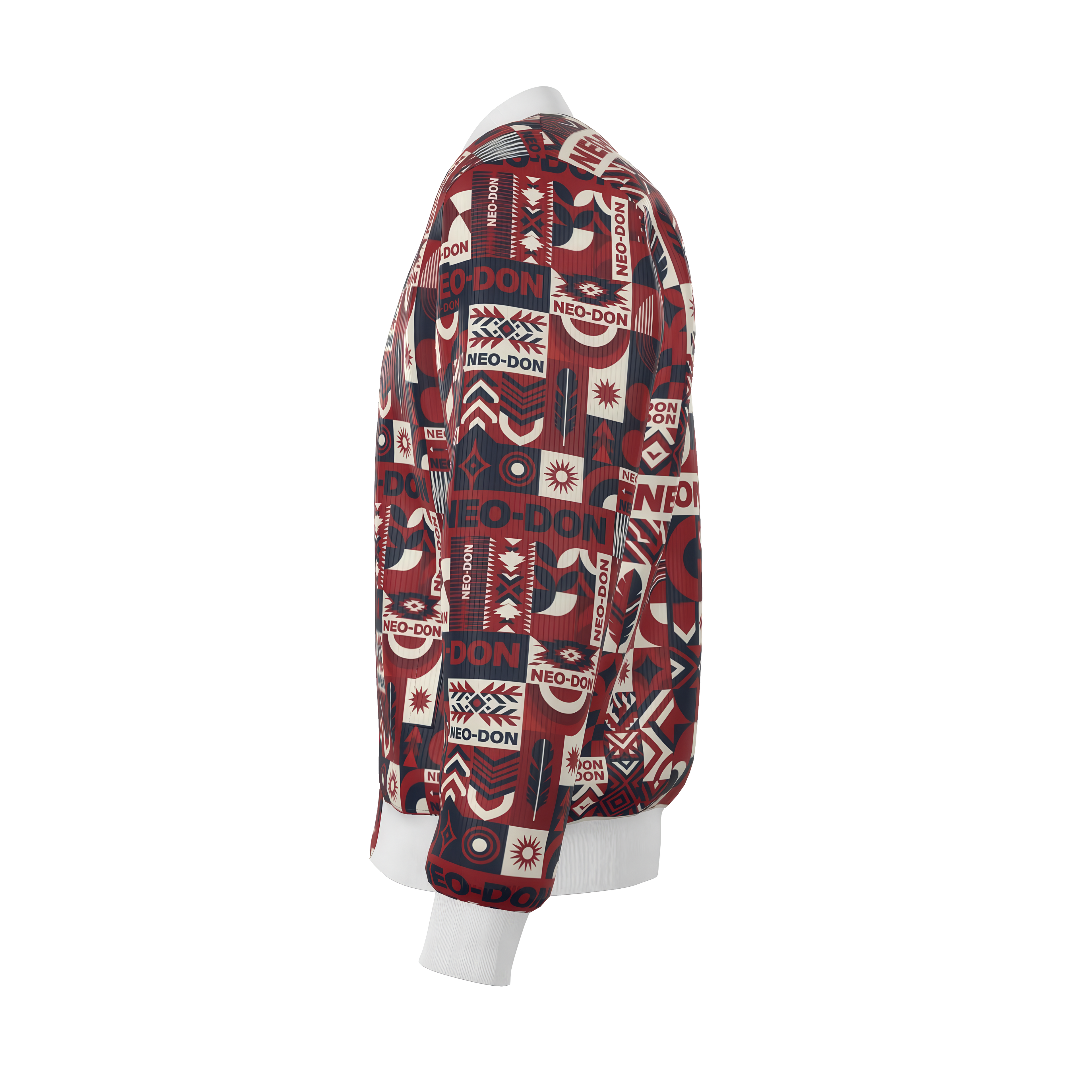 'Merca' Mens Reversible Silk Bomber Jacket - Guide/Provide