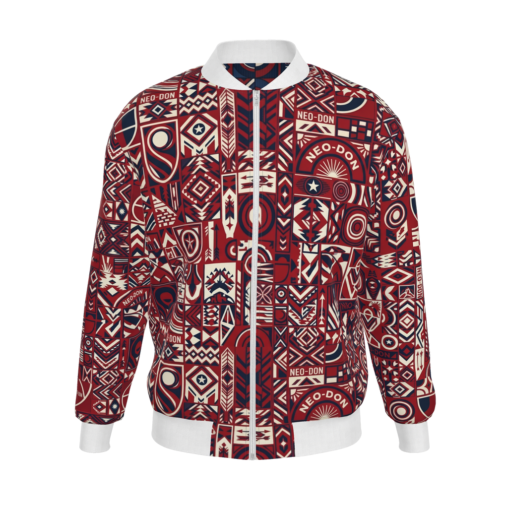 'Merca' Mens Reversible Silk Bomber Jacket - Reap / Sow