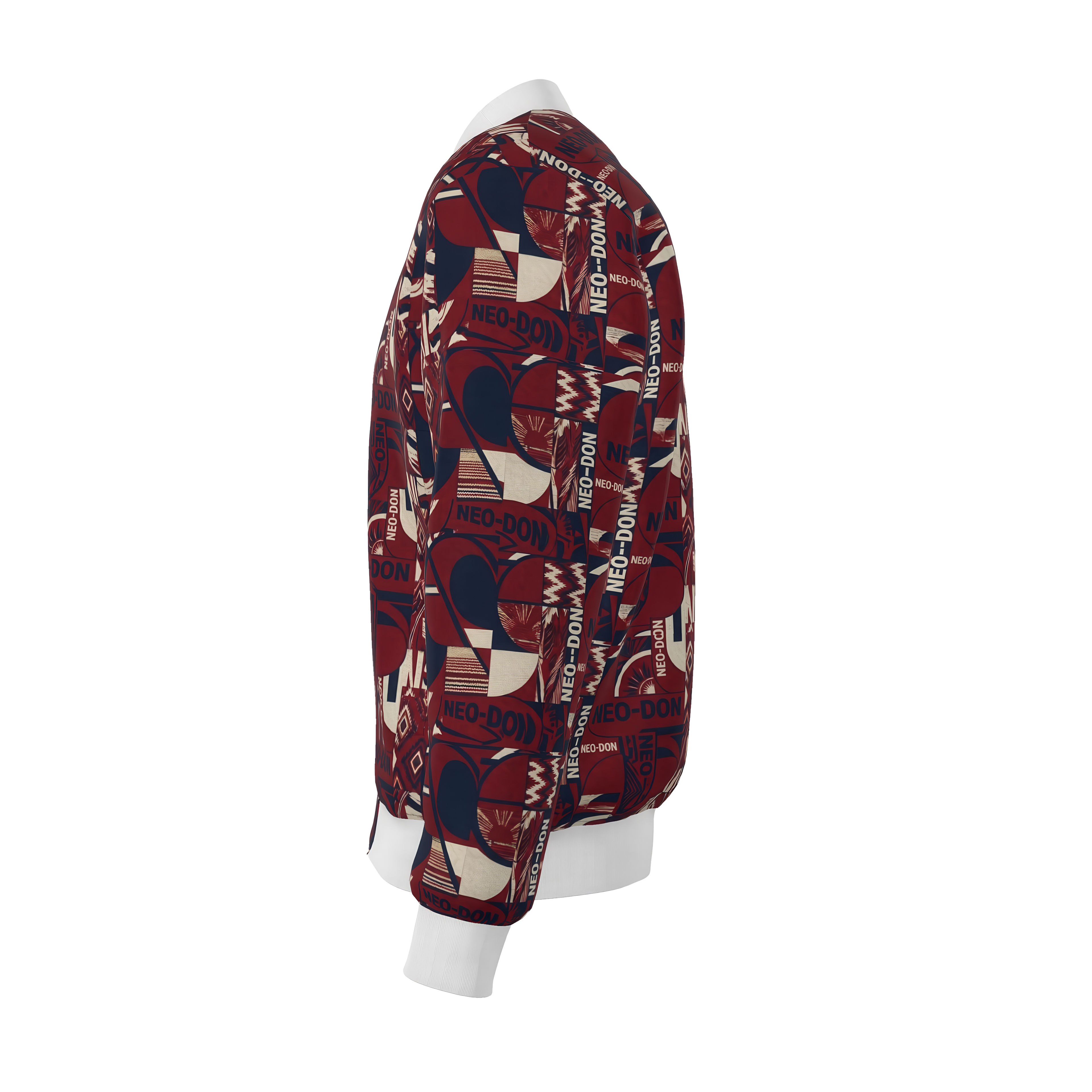 'Merca' Mens Reversible Silk Bomber Jacket - Core/Iron