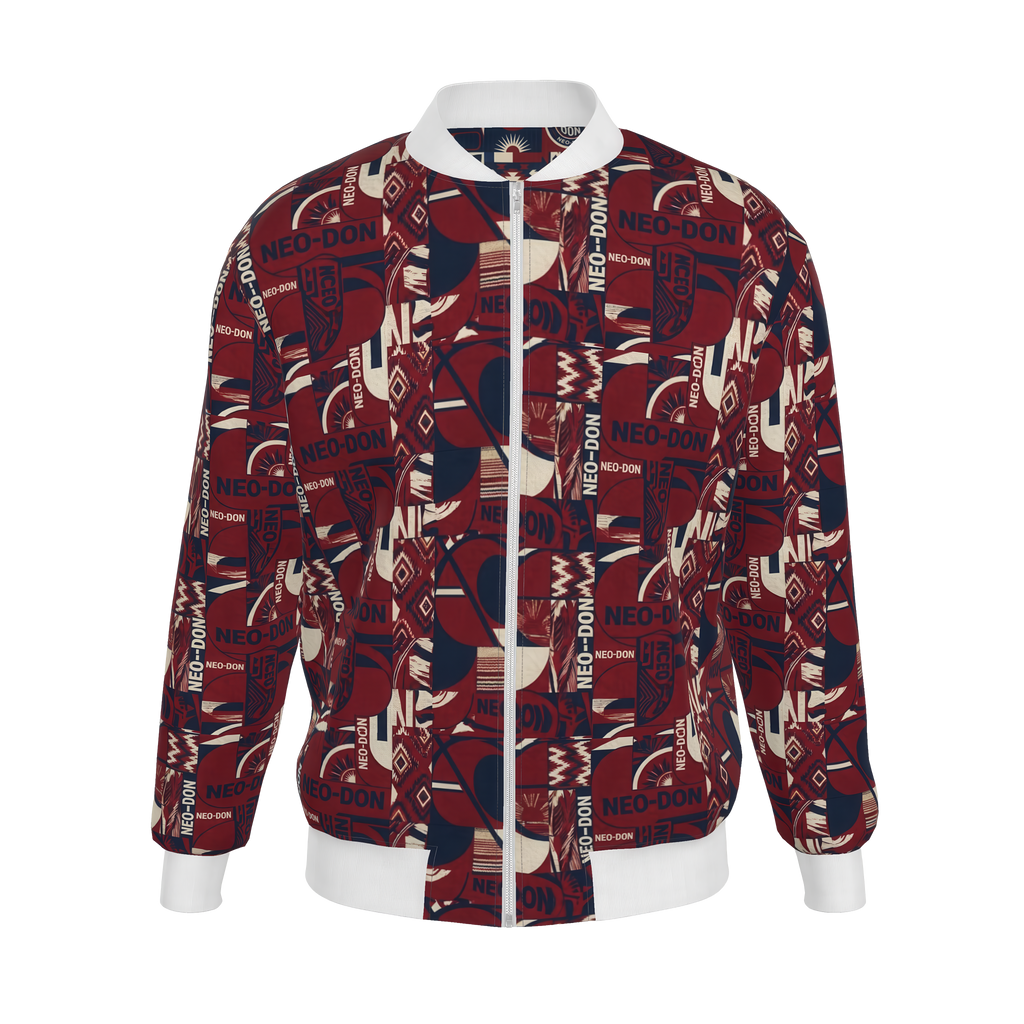 'Merca' Mens Reversible Silk Bomber Jacket - Core/Iron