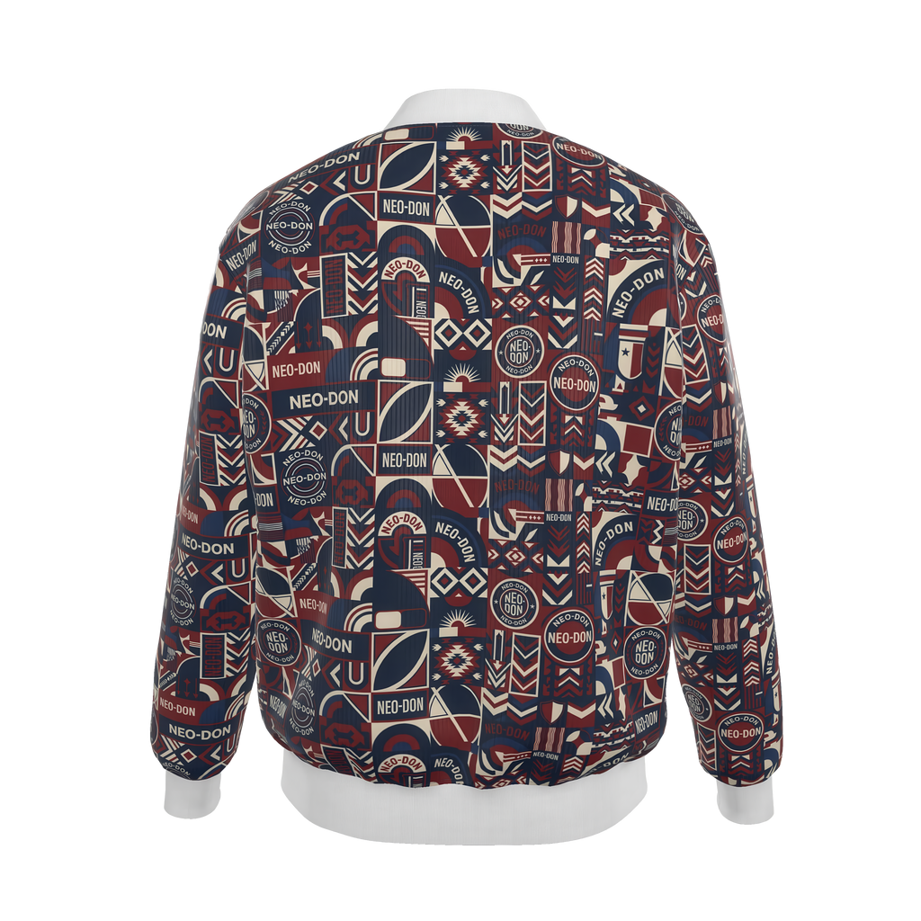 'Merca' Mens Reversible Silk Bomber Jacket - Core/Iron