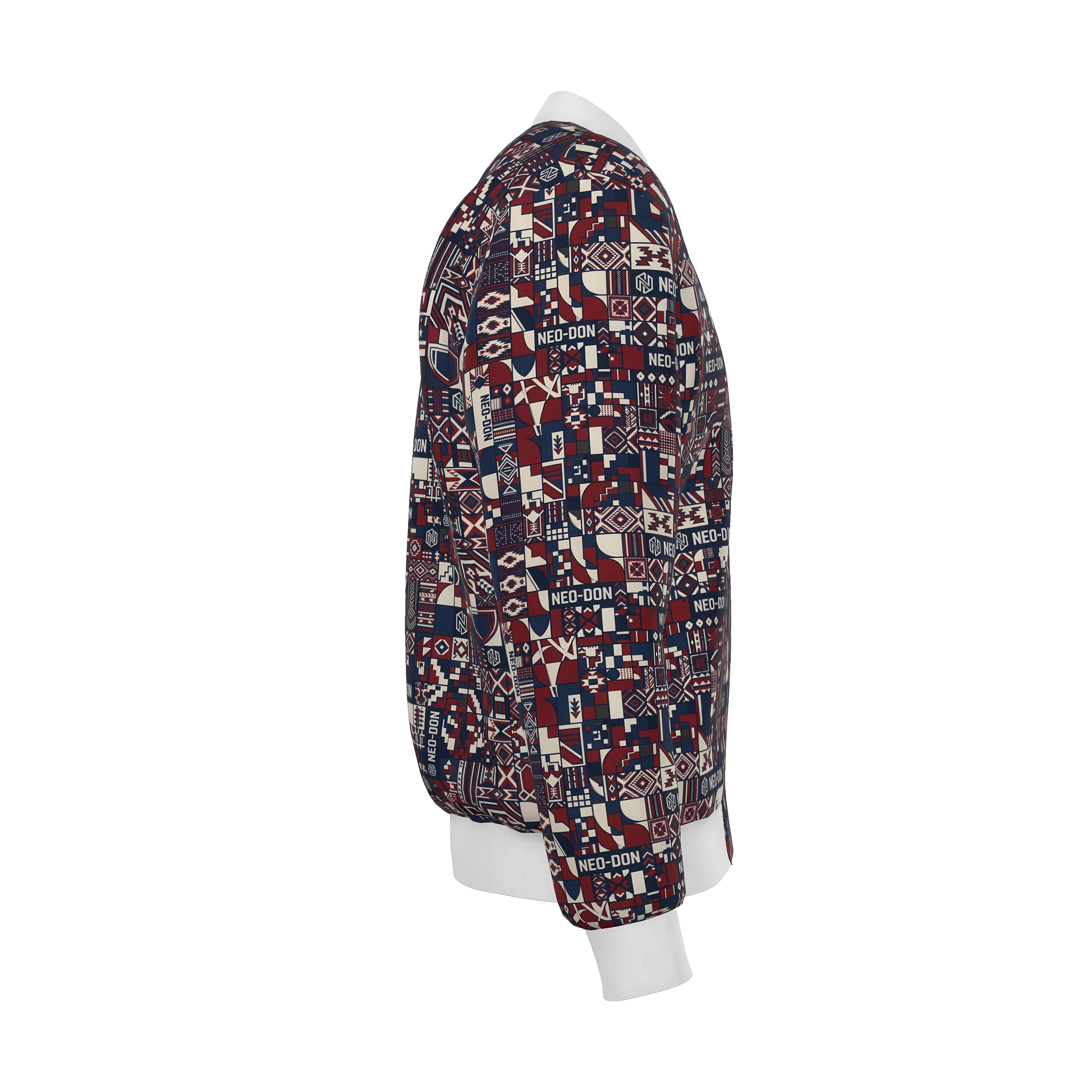 'Merca' Mens Reversible Silk Bomber Jacket - Guide/Provide