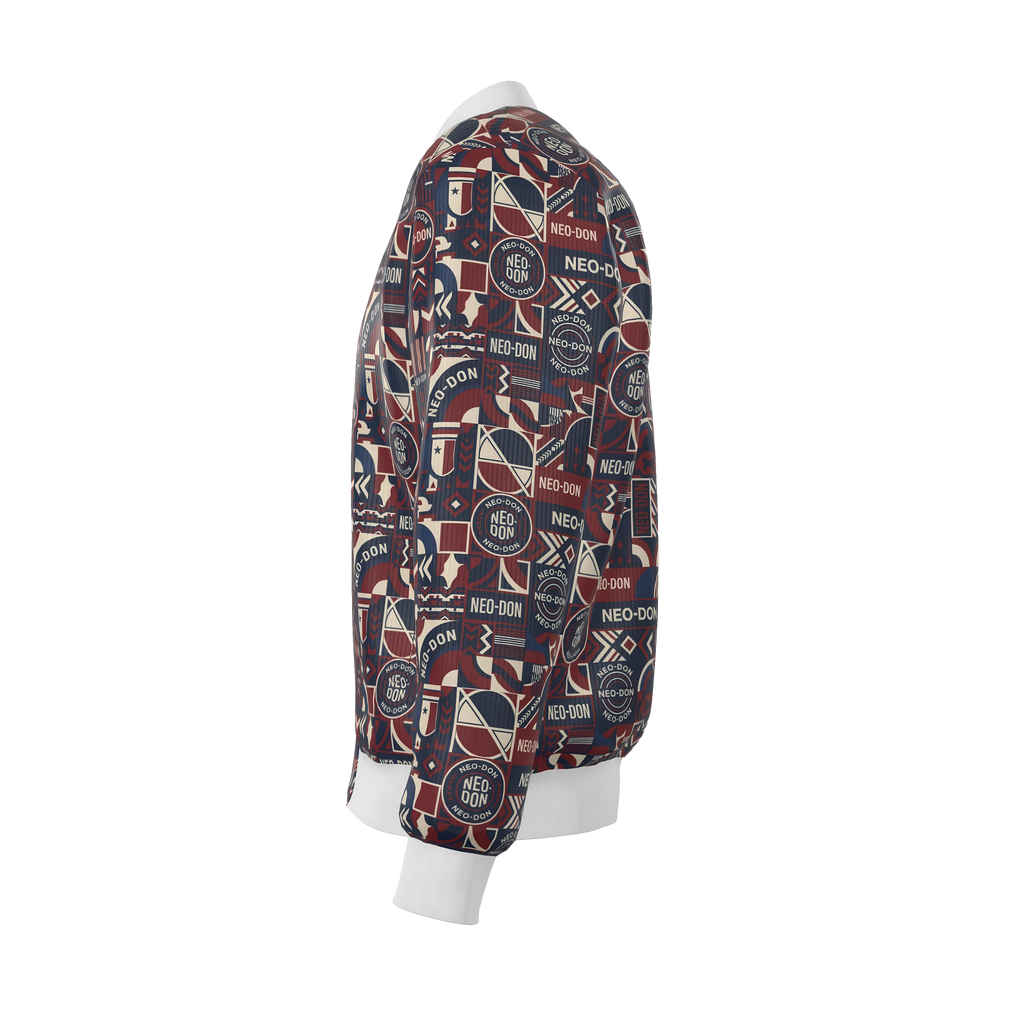 'Merca' Mens Reversible Silk Bomber Jacket - Core/Iron
