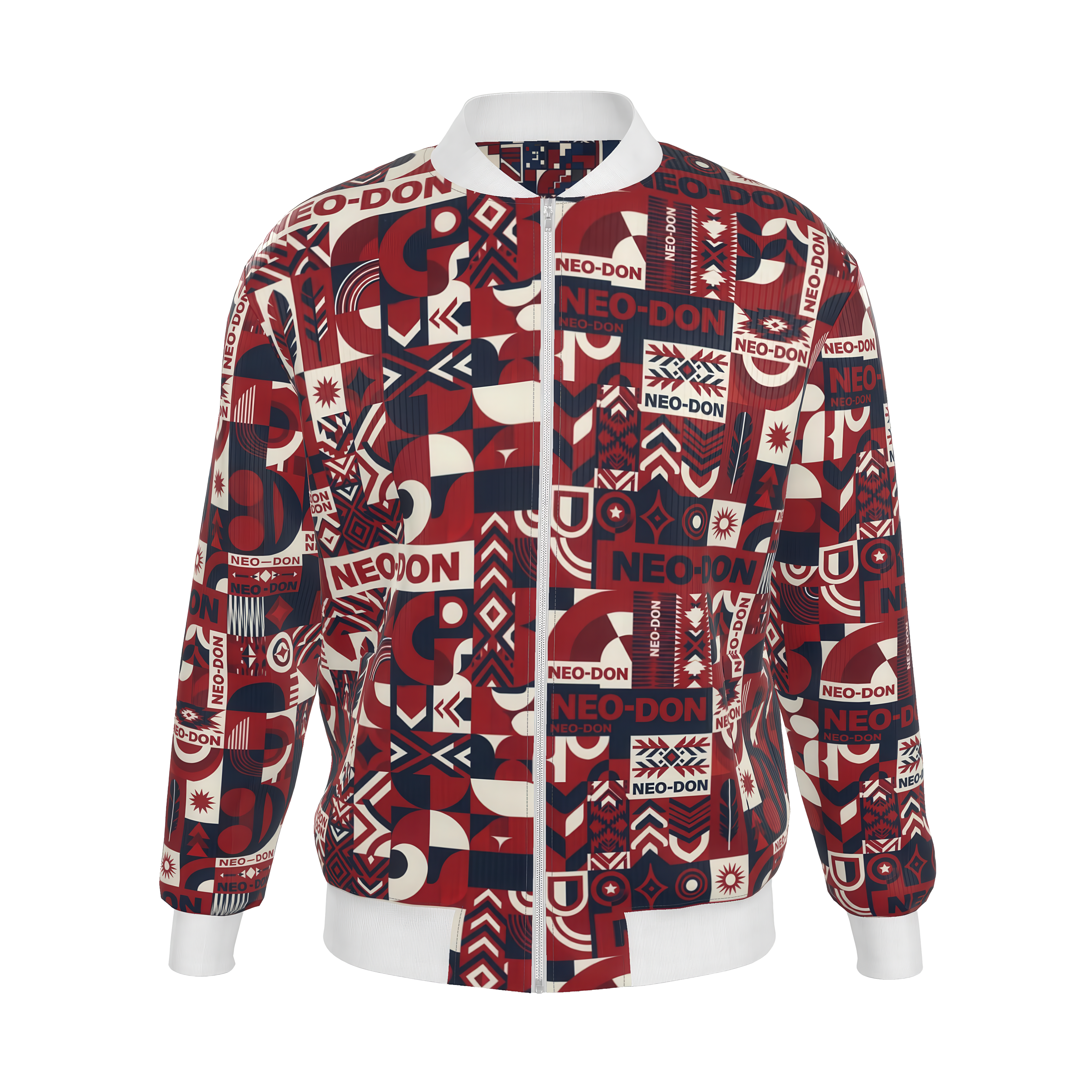 'Merca' Mens Reversible Silk Bomber Jacket - Guide/Provide