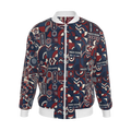 'Merca' Mens Reversible Silk Bomber Jacket - Reap / Sow
