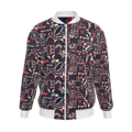 'Merca' Mens Reversible Silk Bomber Jacket - Core/Iron