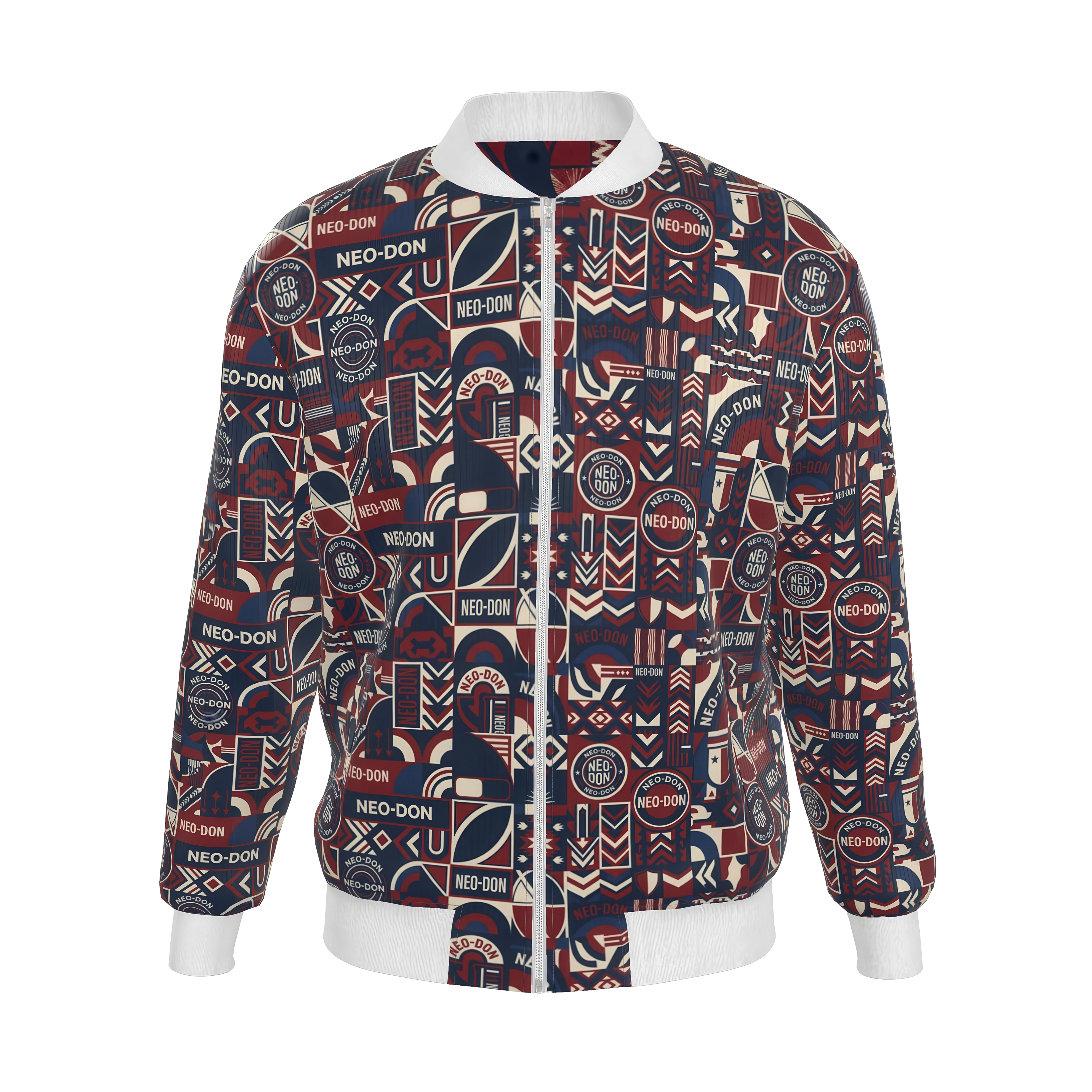 'Merca' Mens Reversible Silk Bomber Jacket - Core/Iron