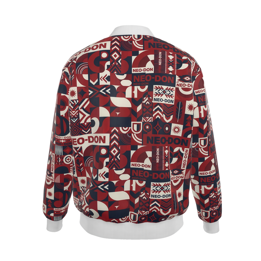 'Merca' Mens Reversible Silk Bomber Jacket - Guide/Provide
