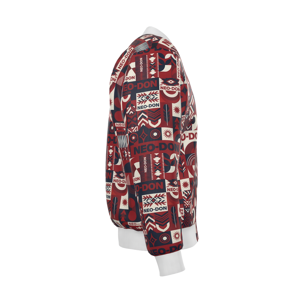 'Merca' Mens Reversible Silk Bomber Jacket - Guide/Provide
