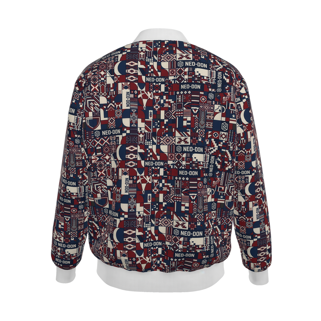 'Merca' Mens Reversible Silk Bomber Jacket - Guide/Provide