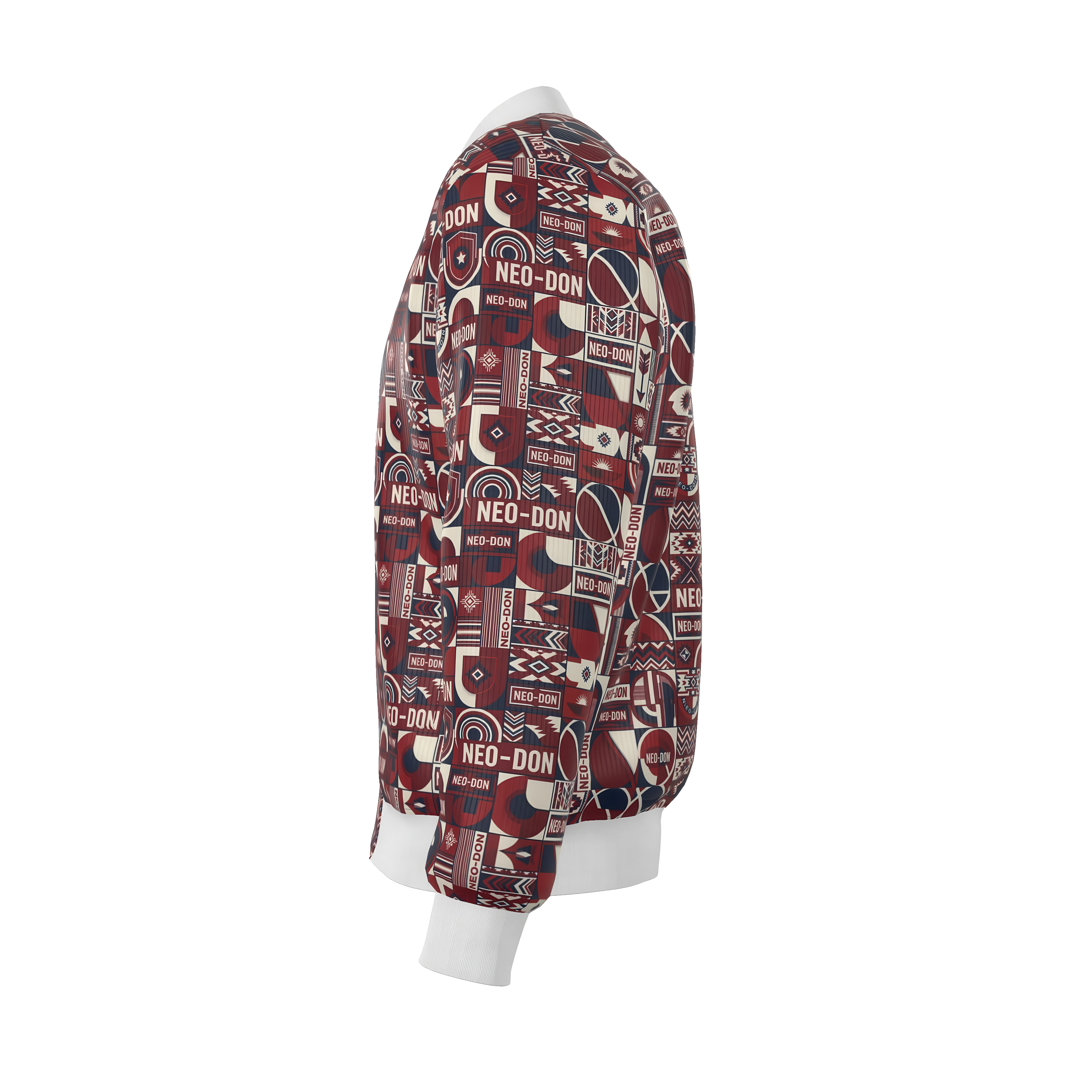 'Merca' Mens Reversible Silk Bomber Jacket - Lift up / Deep