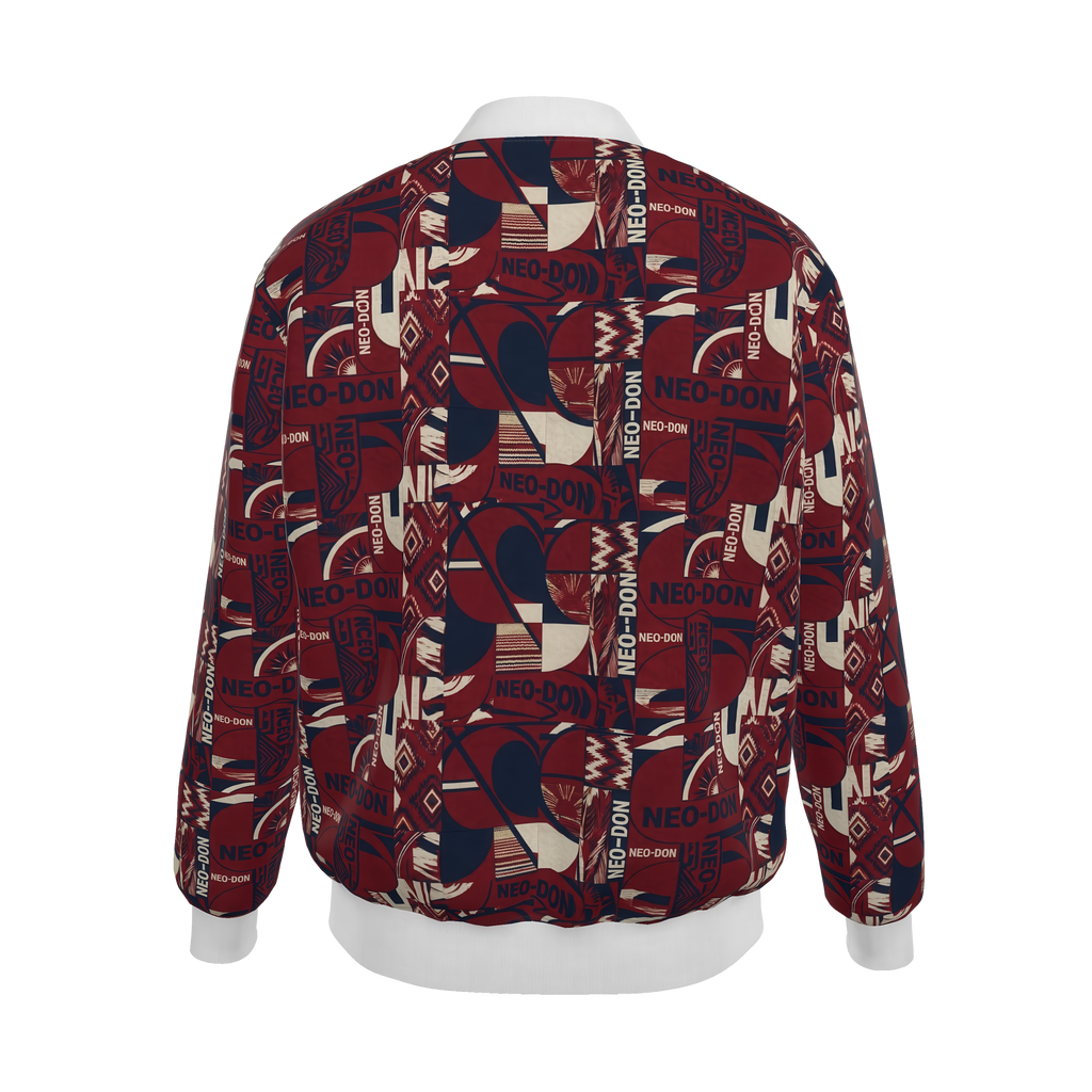 'Merca' Mens Reversible Silk Bomber Jacket - Core/Iron