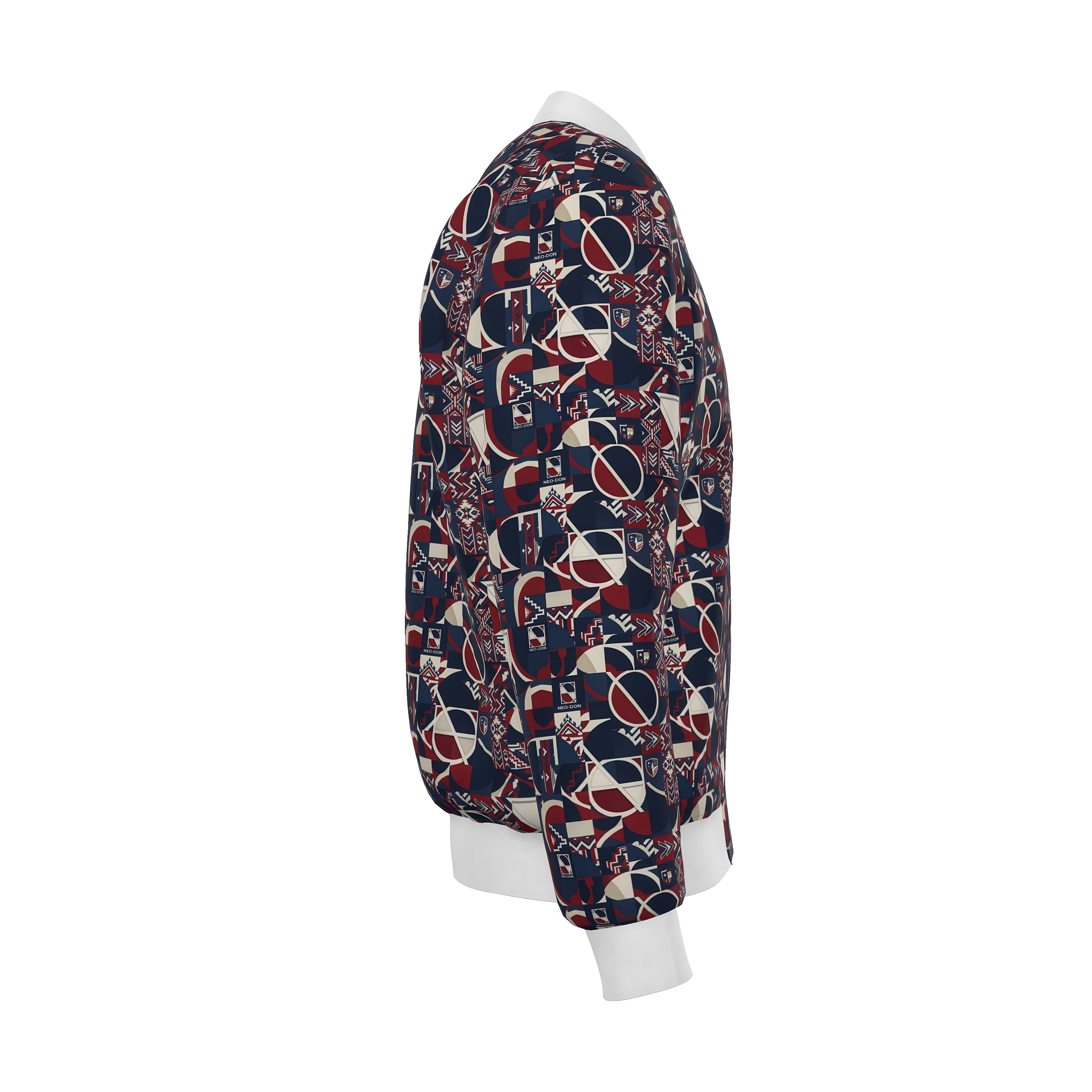 'Merca' Mens Reversible Silk Bomber Jacket - Lift up / Deep