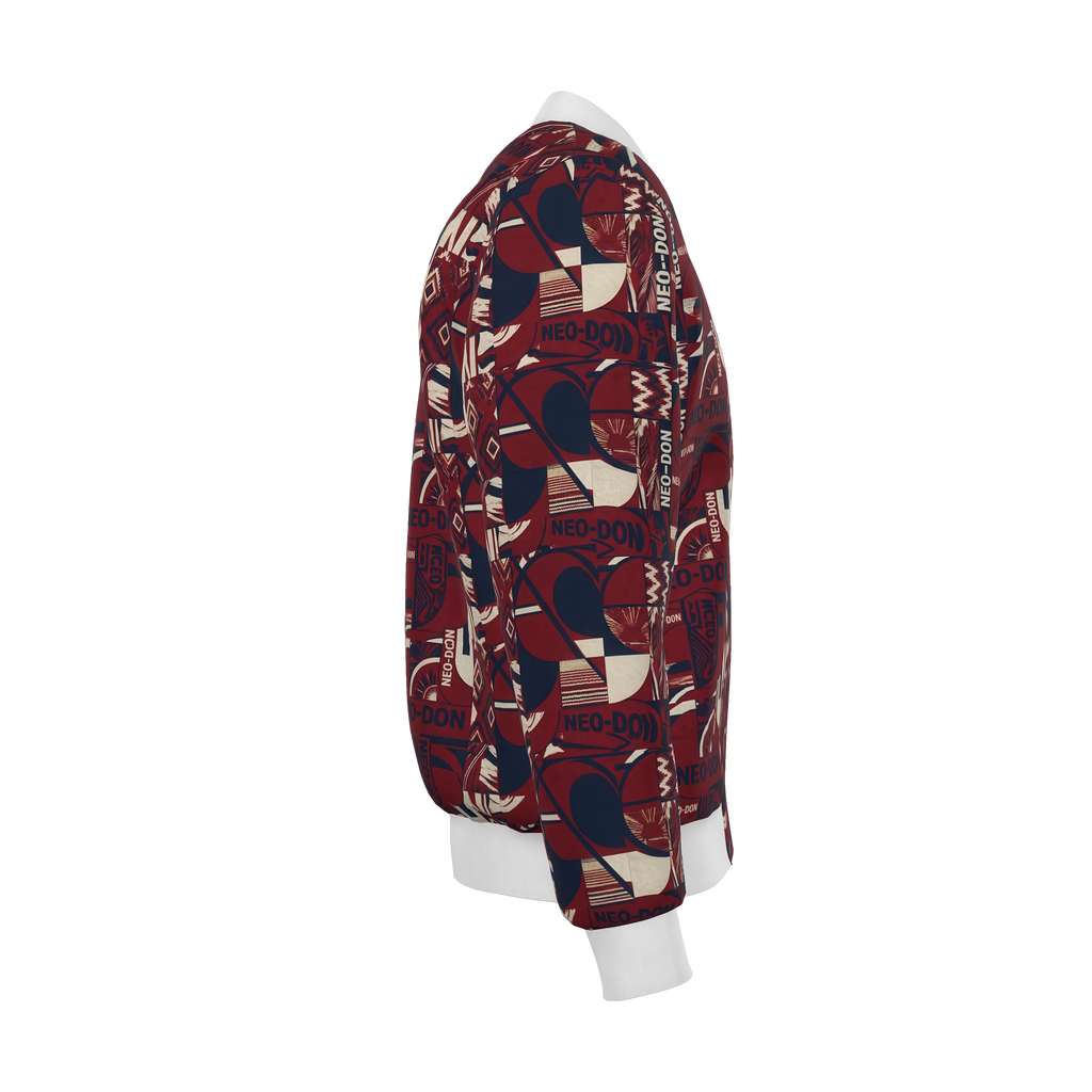 'Merca' Mens Reversible Silk Bomber Jacket - Core/Iron