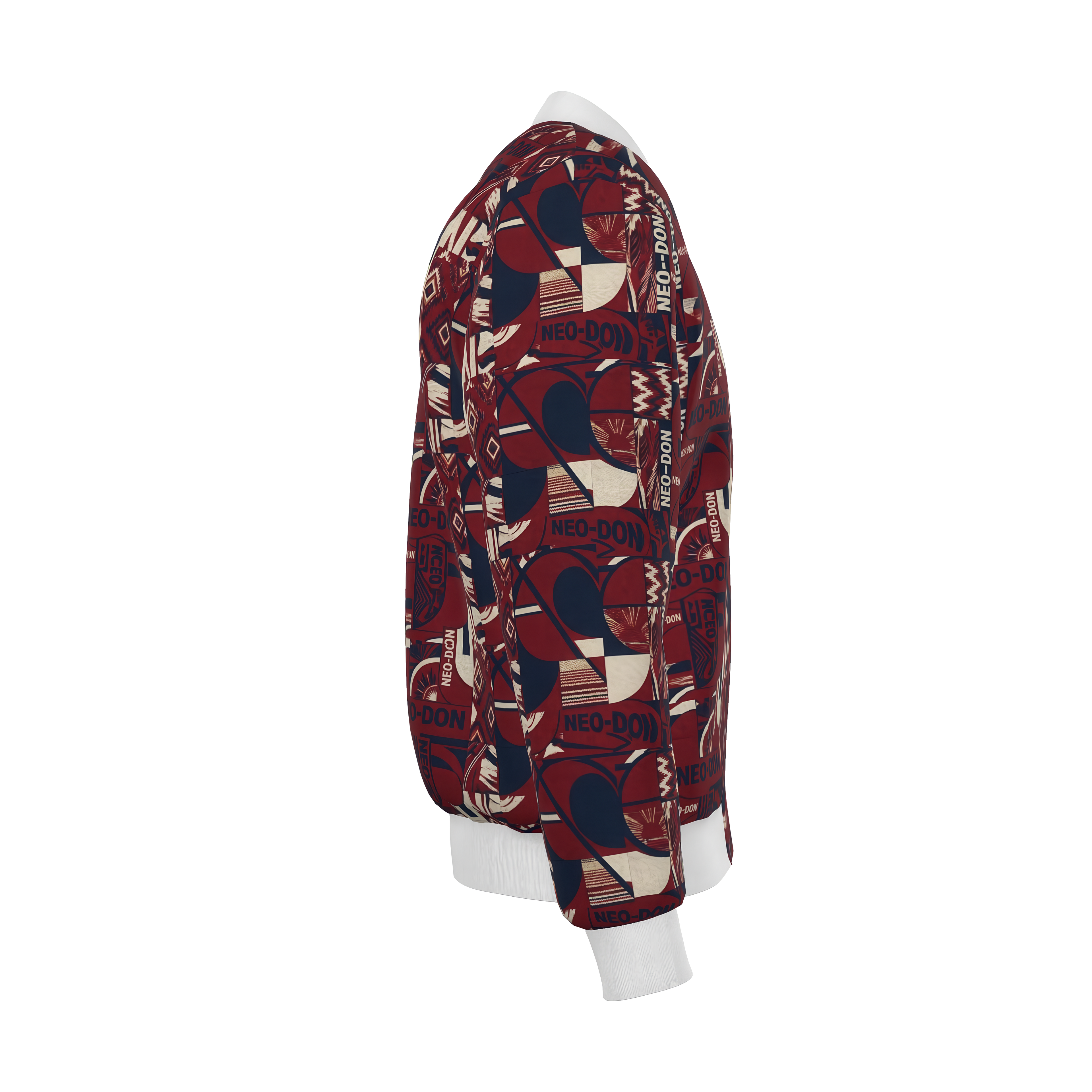 'Merca' Mens Reversible Silk Bomber Jacket - Core/Iron