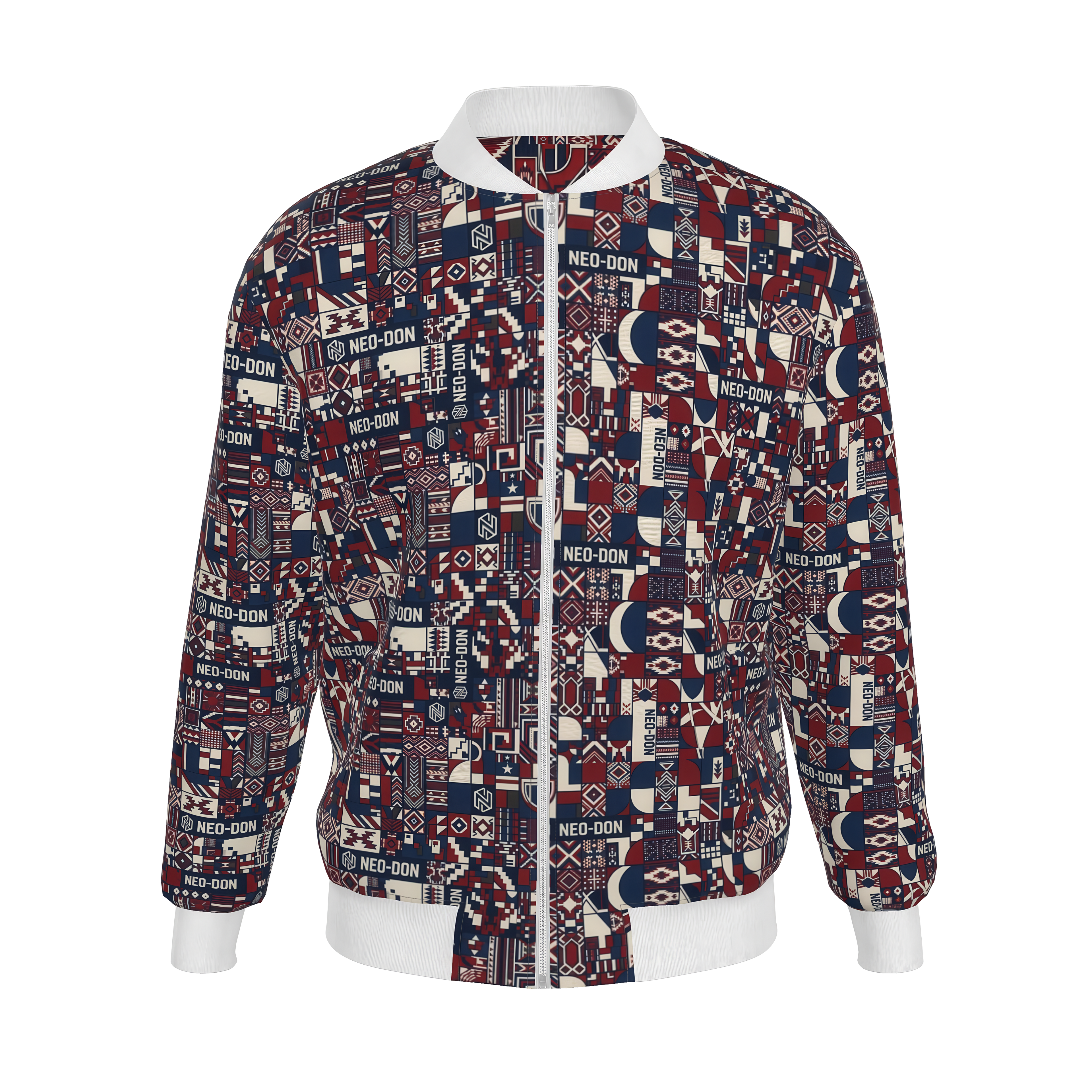 'Merca' Mens Reversible Silk Bomber Jacket - Guide/Provide