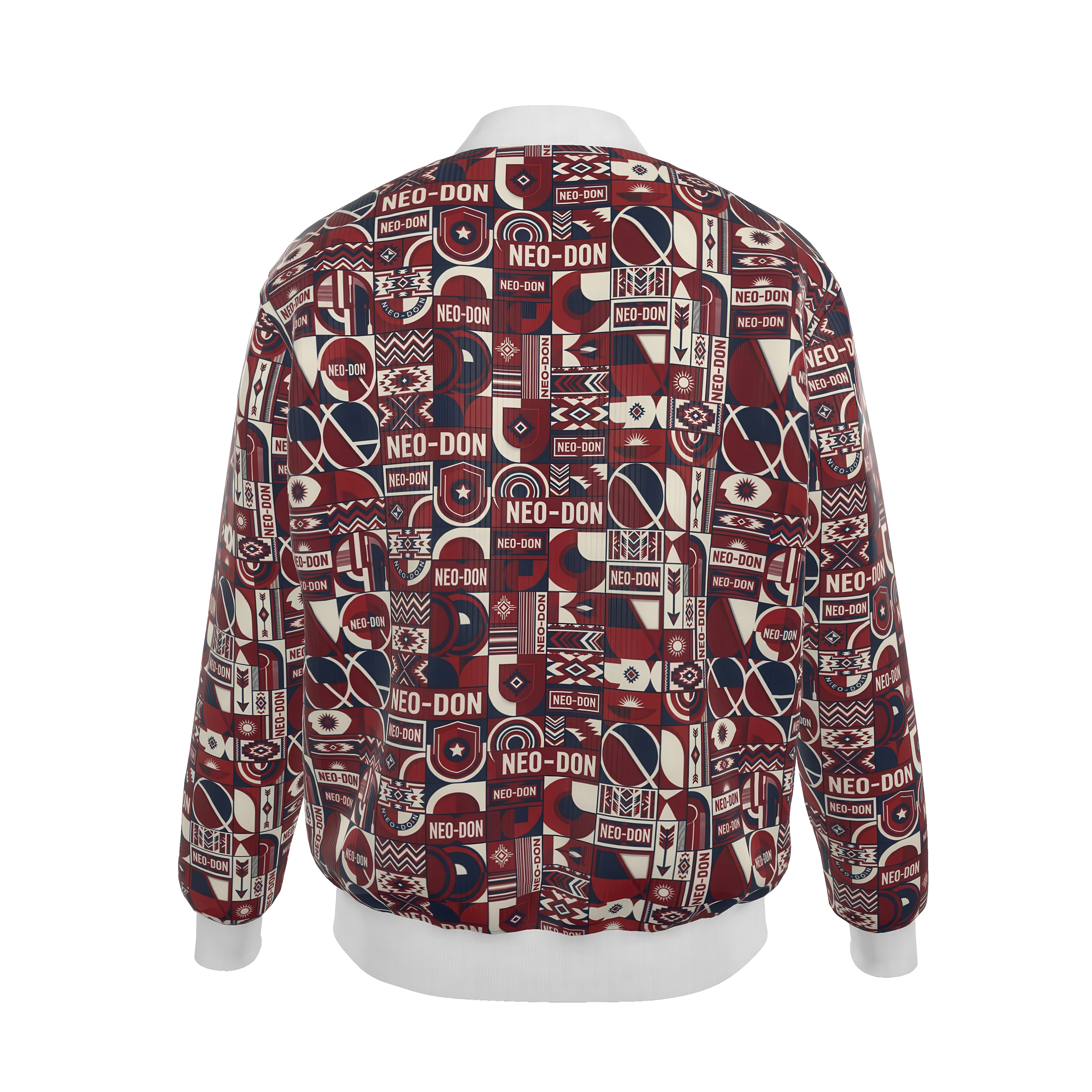 'Merca' Mens Reversible Silk Bomber Jacket - Lift up / Deep