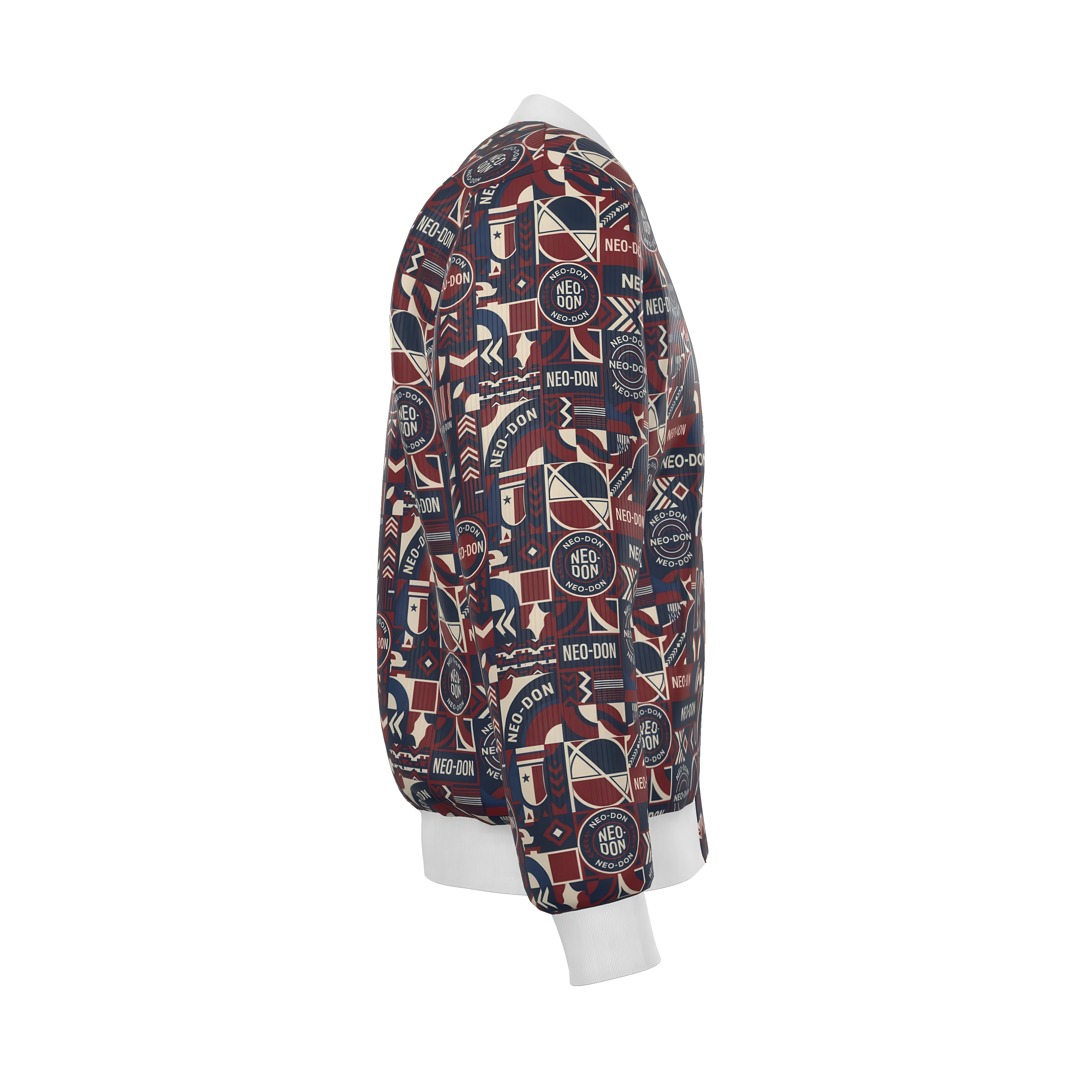 'Merca' Mens Reversible Silk Bomber Jacket - Core/Iron