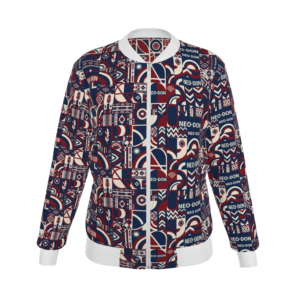 'Merca' Women's Reversible Silk Bomber Jacket -  Construct/Build