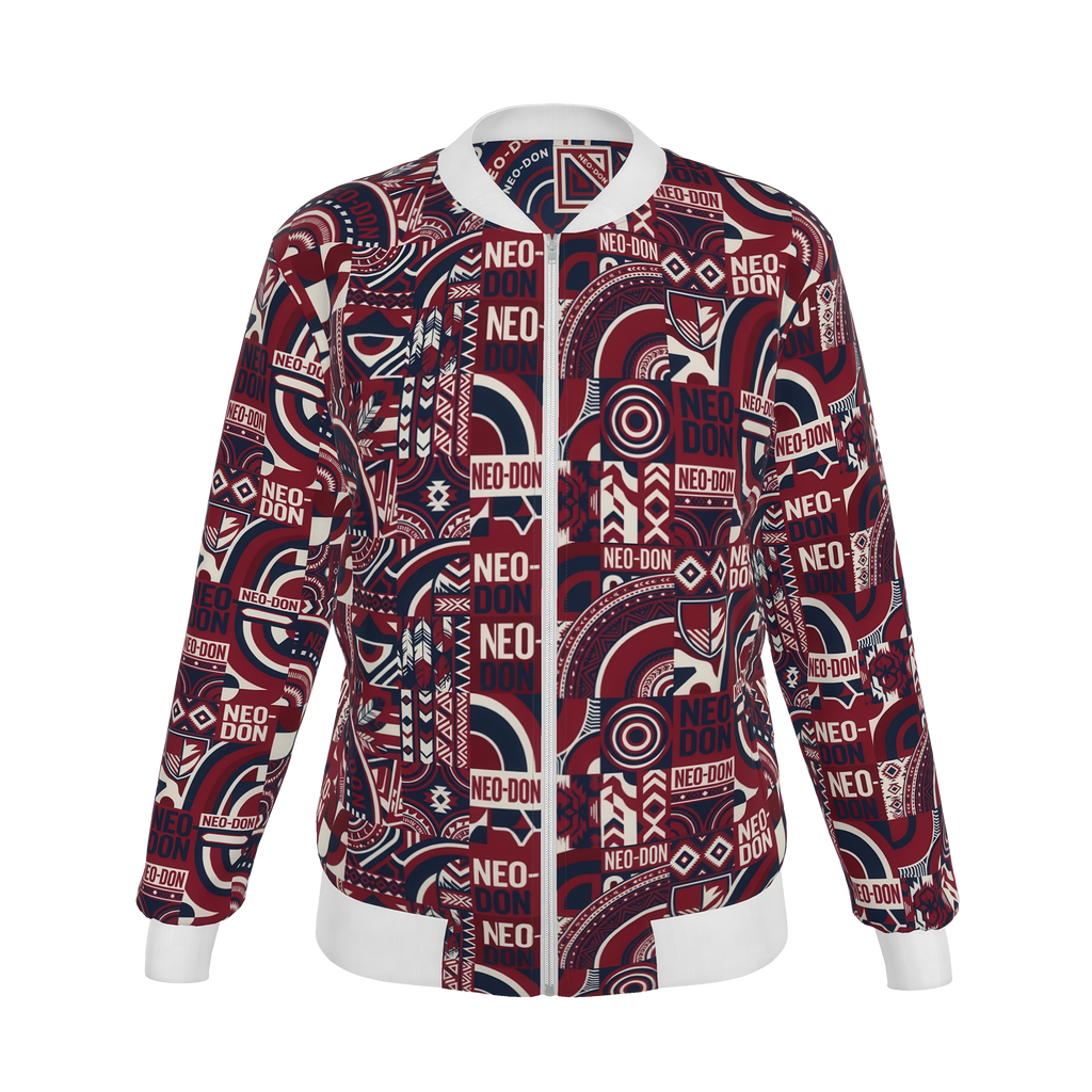 'Merca' Women's Reversible Silk Bomber Jacket -  Pack/Dense