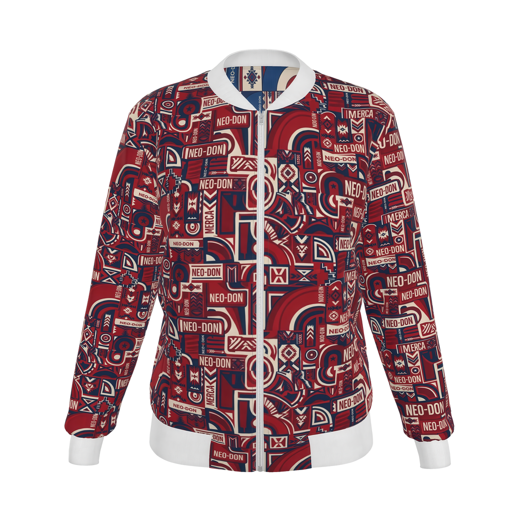 Merca' Women's Reversible Silk Bomber Jacket - Clad/Grip