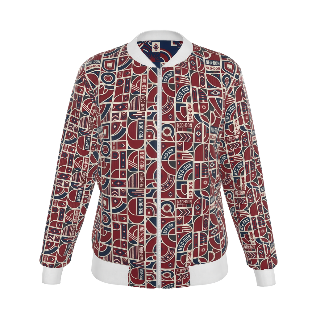 'Merca' Women's Reversible Silk Bomber Jacket -  Construct/Build
