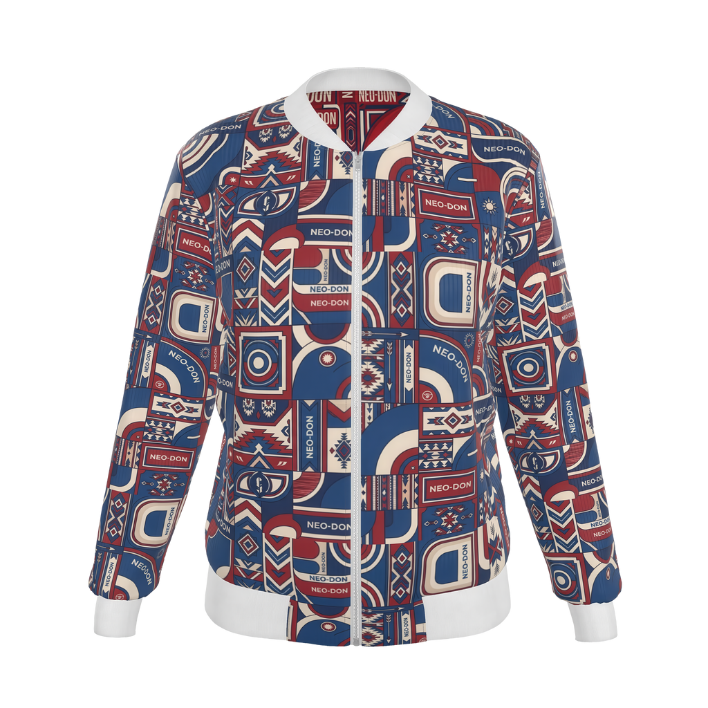 Merca' Women's Reversible Silk Bomber Jacket - Clad/Grip