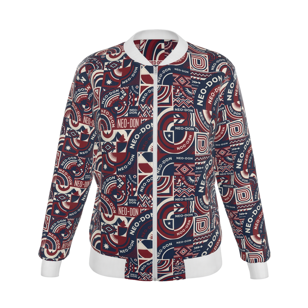 'Merca' Women's Reversible Silk Bomber Jacket -  Pack/Dense