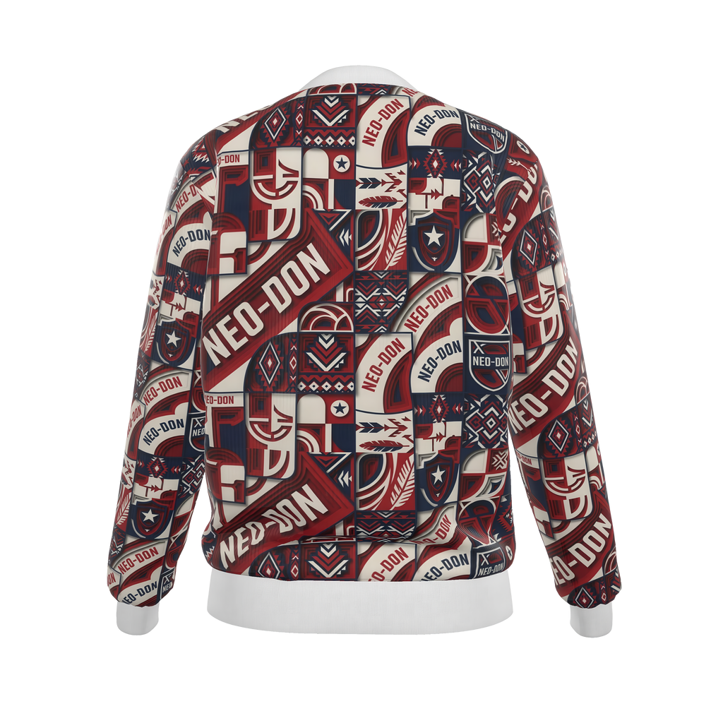 'Merca' Women's Reversible Silk Bomber Jacket - Wreck/Blast