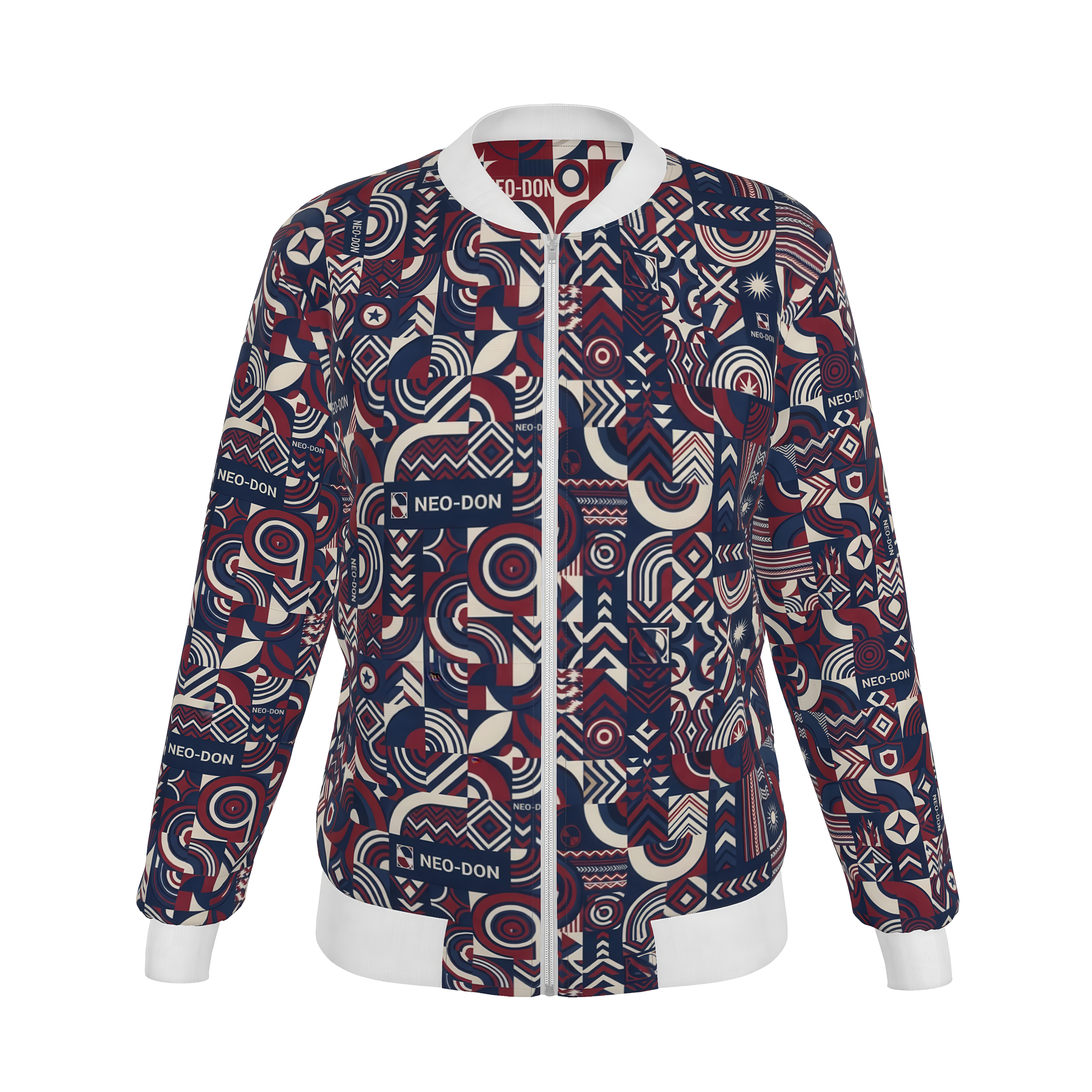 'Merca' Women's Reversible Silk Bomber Jacket -  Concrete/Brick