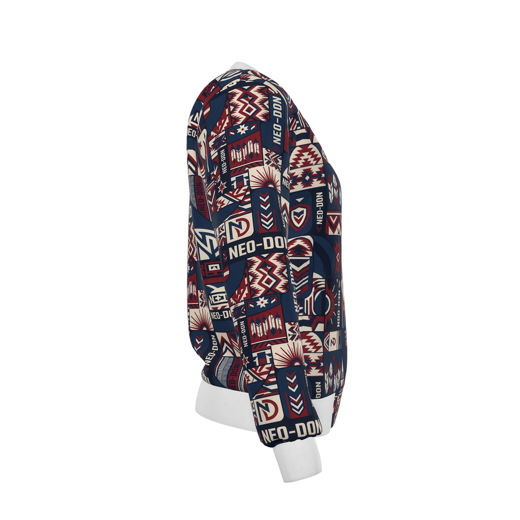'Merca' Women's Reversible Silk Bomber Jacket - Wreck/Blast