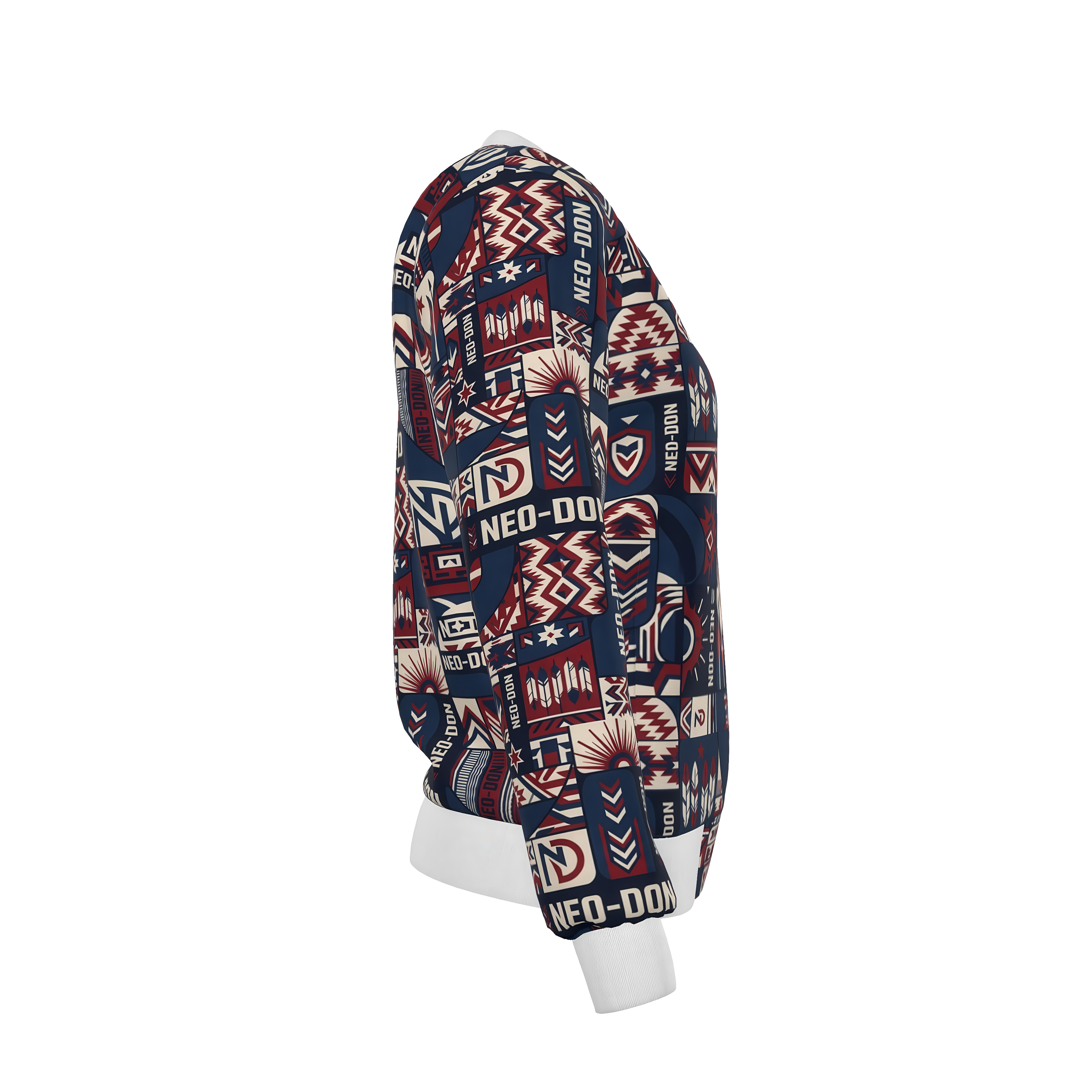'Merca' Women's Reversible Silk Bomber Jacket - Wreck/Blast