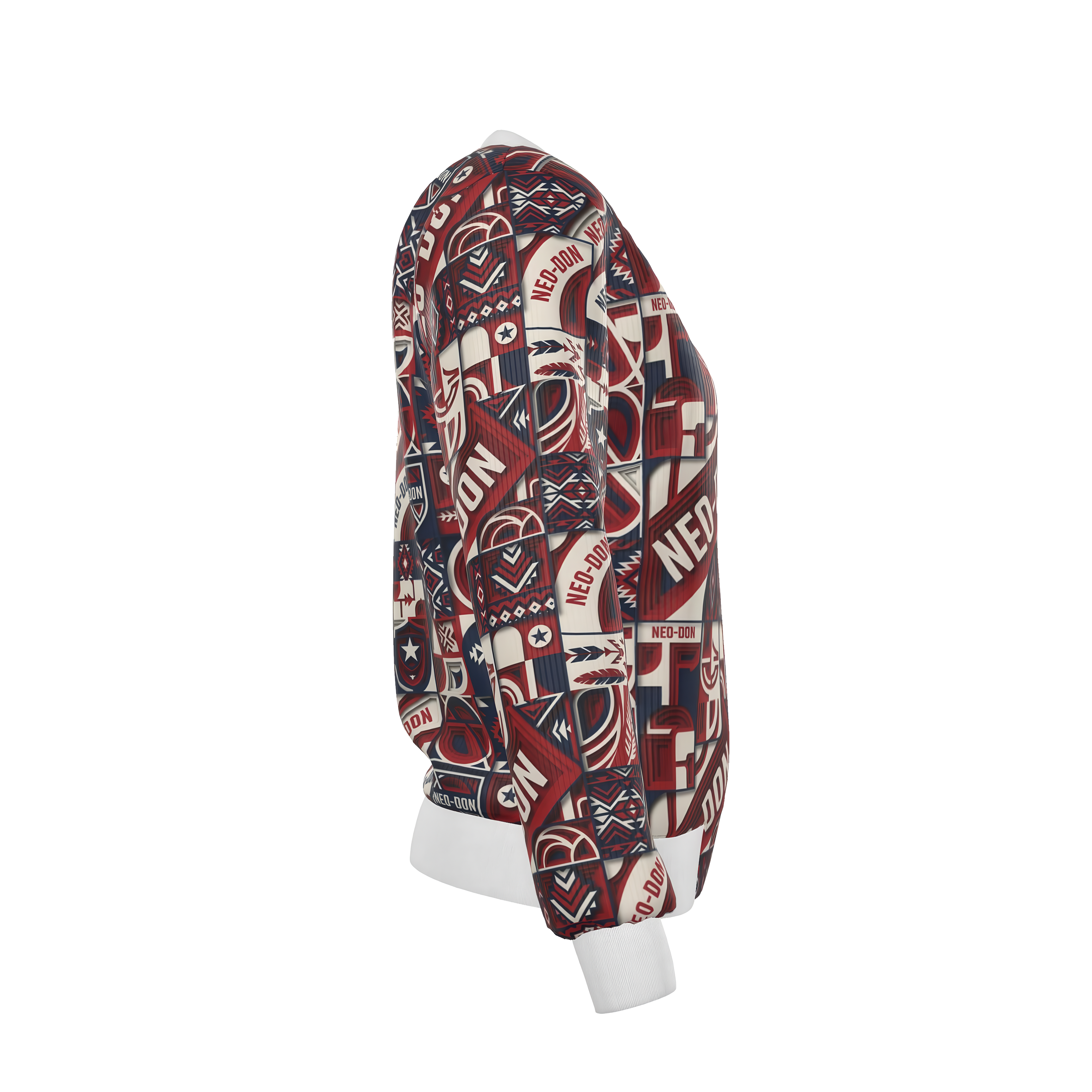 'Merca' Women's Reversible Silk Bomber Jacket - Wreck/Blast