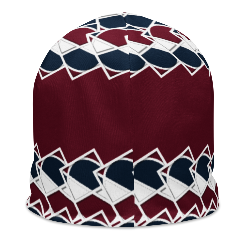 Neo-Don 'Merca' All-Over Print Beanie - 7 - Red