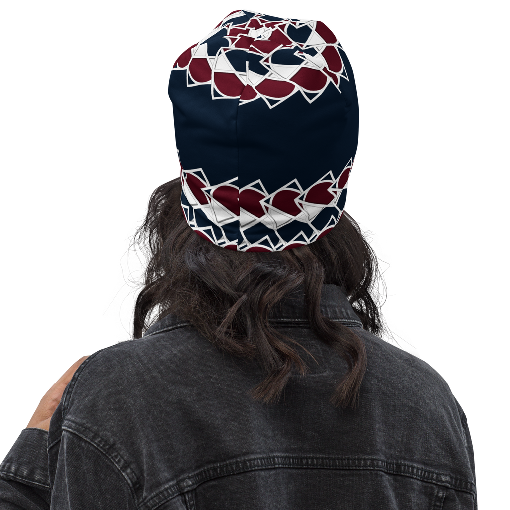 Neo-Don 'Merca' All-Over Print Beanie - 7 - Blue