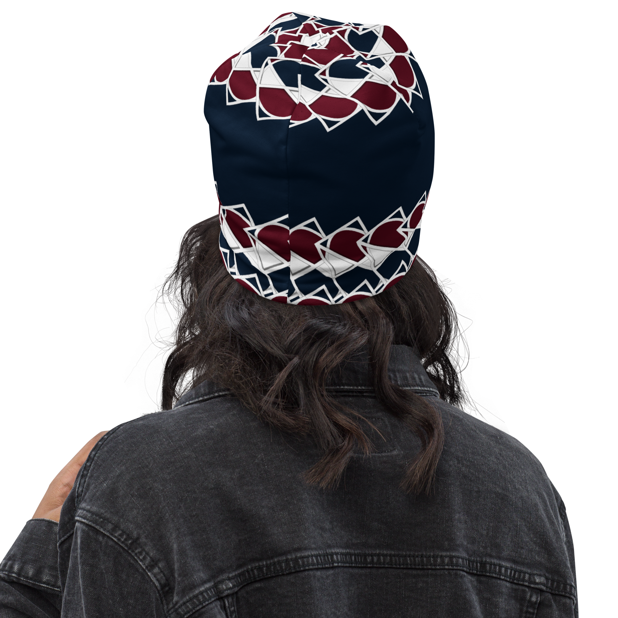 Neo-Don 'Merca' All-Over Print Beanie - 7 - Blue