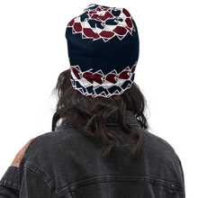 Load image into Gallery viewer, Neo-Don &#39;Merca&#39; All-Over Print Beanie - 7 - Blue