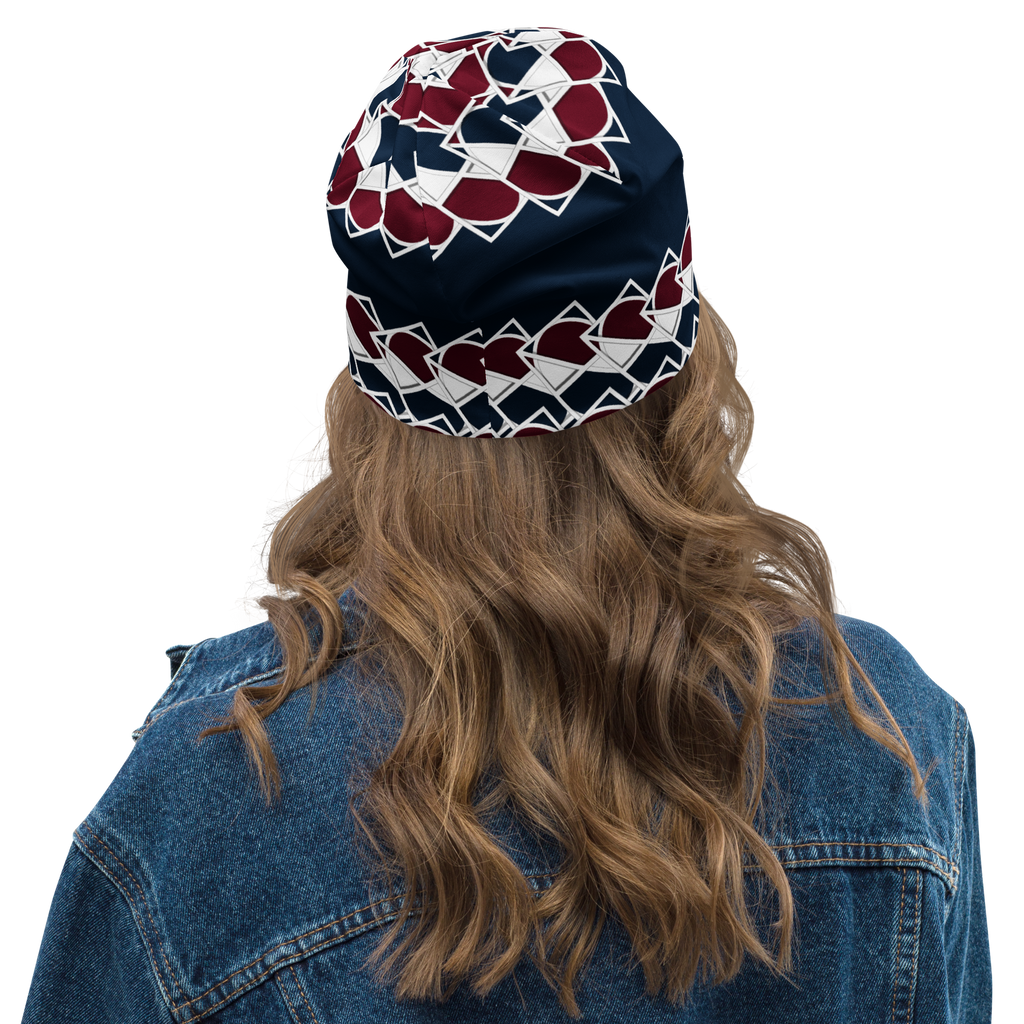 Neo-Don 'Merca' All-Over Print Beanie - 7 - Blue