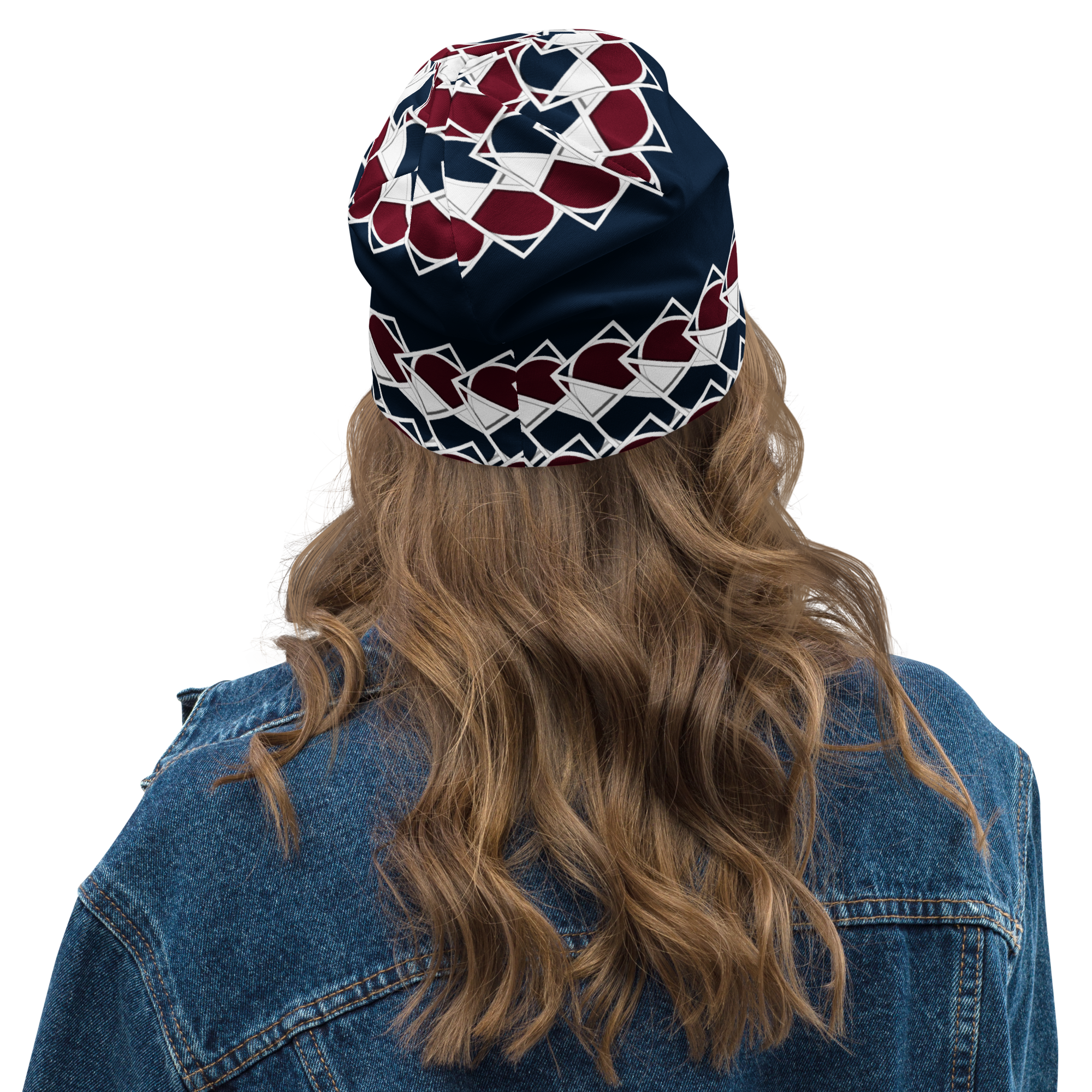 Neo-Don 'Merca' All-Over Print Beanie - 7 - Blue