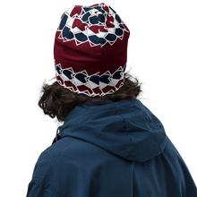 Load image into Gallery viewer, Neo-Don &#39;Merca&#39; All-Over Print Beanie - 7 - Red