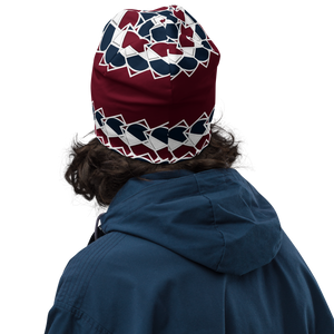 Neo-Don 'Merca' All-Over Print Beanie - 7 - Red