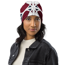 Load image into Gallery viewer, Neo-Don &#39;Merca&#39; All-Over Print Beanie - 1 - Red