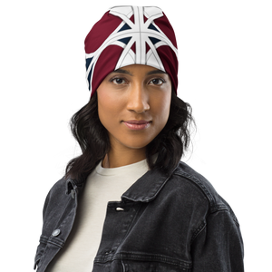 Neo-Don 'Merca' All-Over Print Beanie - 1 - Red