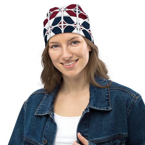 Neo-Don 'Merca' All-Over Print Beanie - 3