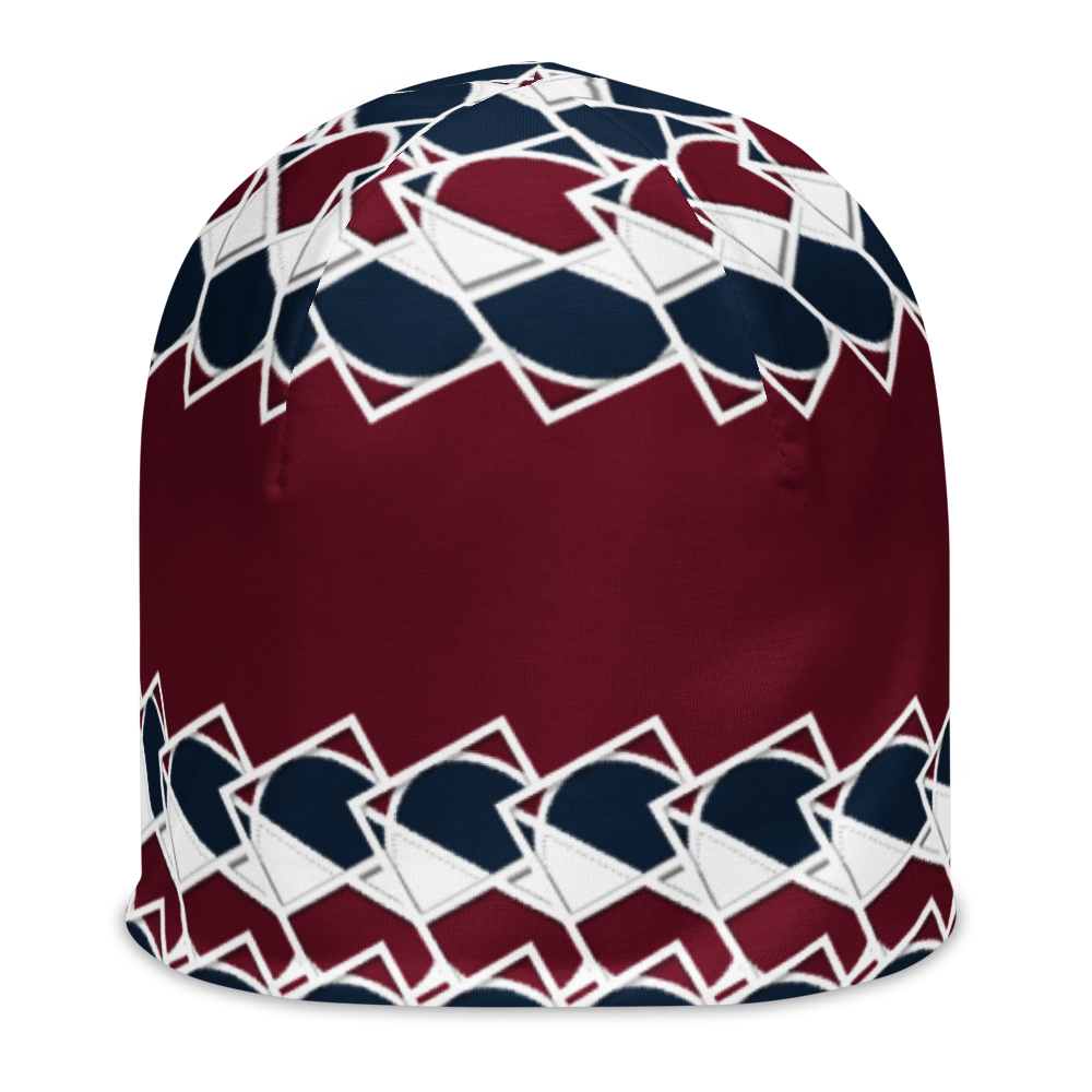 Neo-Don 'Merca' All-Over Print Beanie - 7 - Red