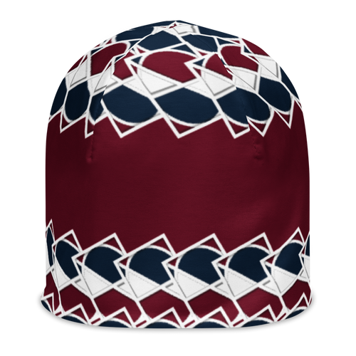 Neo-Don 'Merca' All-Over Print Beanie - 7 - Red