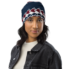 Load image into Gallery viewer, Neo-Don &#39;Merca&#39; All-Over Print Beanie - 7 - Blue