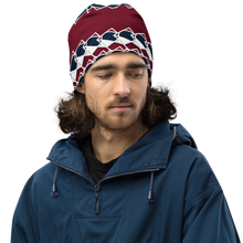 Load image into Gallery viewer, Neo-Don &#39;Merca&#39; All-Over Print Beanie - 7 - Red