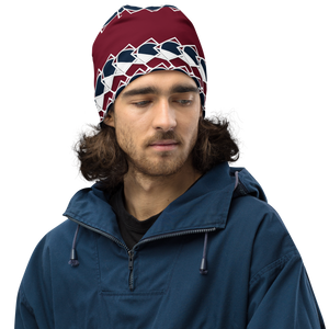 Neo-Don 'Merca' All-Over Print Beanie - 7 - Red