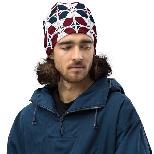 Neo-Don 'Merca' All-Over Print Beanie - 4